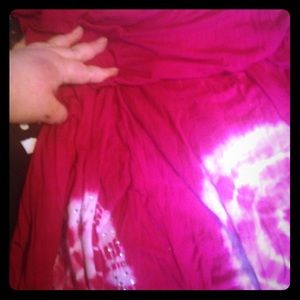 2 in 1 strapless dress/ skirt rhinestones